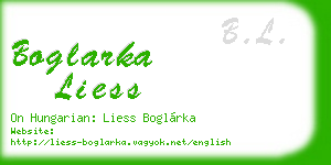 boglarka liess business card